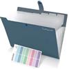 KONVINIT Cartella Portadocumenti a4 - Porta Documenti a4 Organizer Documenti Cartelle Soffietto Portadocumenti Espandibile Chiusura con Bottone con 8 Tasche