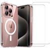 EVETANE Cover iPhone 16 Pro e 2 schermi di protezione - TPU - Trasparente - refurbished