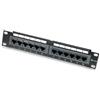 Intellinet Pannello Patch per Rack 10'' 12 Porte UTP Cat.6 1HE