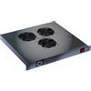 Intellinet Ventole per Rack 19'' 3 Ventole con Termostato Nero