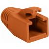 Intellinet Copriconnettore Intellinet per Plug RJ45 Cat.6 8mm Arancione