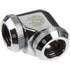 BITSPOWER Adattatore multi-link watercooling Bitspower 90 grade dual 2x 12mm OD Argento lucido