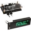 Lamptron Frontalino multifunzione Lamptron TC20 PCI RGB LED Controller e ventole Nero
