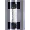 Techly Staffe per montaggio verticale su montanti rack nero