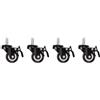 Lanberg Kit ruote armadio rack Lanberg per pensili filettate (M10)/Freno 4pz Nero [NULAGR000000028]