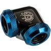 BITSPOWER Raccordo watercooling Bitpower da 90 Gradi - nero lucido/blu