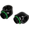 BITSPOWER Raccordo watercooling Bitspower Touchaqua 90 Grad G1/4 Pollici AG-G1/4 Zoll IG-nero