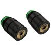 BITSPOWER Raccordo watercooling Bitspower con valvola G1/4 Pollici AG - 2er-Pacco, nero