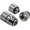 BITSPOWER Raccordo watercooling Bitspower con valvola G1/4 Pollici AG - 2er-Pacco, argento