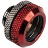 BITSPOWER Raccordo watercooling Bitspower dritto G1/4 AG Sopra 16mm AD Hardtube Nero lucido/Rosso