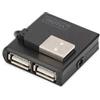 Digitus Hub usb Digitus ad alta velocita'Â usb 2.0 4 porte nero [DA70217]