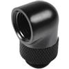 BARROW Raccordo 90 gradi Barrow TWT90-V2.5 Ruotabile G1-4 Maschio-Femmina Nero [TWT90-V2.5 BK]