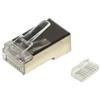 Link Plug Link cat 6e RJ45 Schermato per cavo flessibile 100pz Nichel/placcato oro [LKPL86IS]