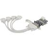 Manhattan Scheda PCI Manhattan DB9 RS-232 Express 4 Porte Bianco