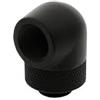 XSPC Raccordo watercooling XSPC rotante a 90 gradi G1/4" M/F Nero opaco [5060596651197]
