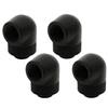 XSPC Raccordo watercooling XSPC rotante a 90 gradi G1/4" M/F/4pz/Nero opaco [5060596651364]