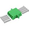 Oem Adattatore Fibra Oem LC/APC Quadruple Monomodale Manicotto in Ceramica SC Duplex Verde