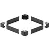 Zoccolo H100mm per Armadi Rack 600x600mm Nero [309331]