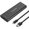 QOLTEC Box ssd Qoltec m2 sata ssd ngff Usb tipo c Nero [AIQOLK000050311]