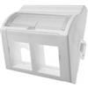 Alantec Adattatore Alantec 45x45 2xRJ45 per modulo keystone RJ45/RJ12/RJ11 Bianco [AMAICGNAB000450]