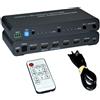 Techly Switch Techly Matrix HDMI 4x2 8K con Estrattore Audio Esterno