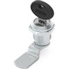 Techly Kit 2 serrature Techly a camma a quarto di giro per armadio 23.0x25.4mm Argento