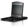 Aten Console Kvm Aten KL1508 Switch 8-Porte Cat 5 1U Lcd 19'' Dual Rail tastiera/touchpad IT Nero [KL1508AINAXAXIT]