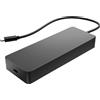Hp Hub Usb HP 50H55UT Universale multiporta 2xUsb-a/1xUsb-c/1xHdmi/1xDP/1xRJ-45 Nero [50H55UT]