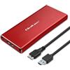QOLTEC Box SSD Qoltec NGFF 51831/Ssd M.2/USB3.0/2TB/5Gb/s/Rosso [51831]