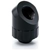 BITSPOWER Raccordo angolato Bitspower Artemis a 45 gradi Nero opaco