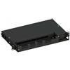 Techly Cassetto ottico Techly SBPV-24LCDB 19" con piastra frontale per 24 LC Duplex/24 SC Simplex/24 E2000/Simplex Nero