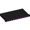 Techly Cassetto ottico Techly SB-12LCDM4B 19'' con 12 prese LC Duplex multimodale OM4 Nero