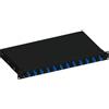 Techly Cassetto ottico Techly SB-12SCSSB 19'' con 12 prese SC Simplex monomodale Nero