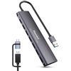 Hamlet Hub Hamlet USB 3.0 7porte Grigio [XHUB-07A3CX]