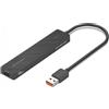 Vention Hub Usb Vention CHOBB 5in1 Usb 3.2 Gen2 4x Usb-a 1x Usb-c fino a 10Gbps Nero [CHOBB]