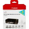 Canon 4868B018 PGI-29 multipack cartuccia d'inchiostro originale MBK/PBK/DGY/GY/LGY/CO