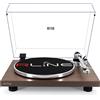 Exhibo S.p.A. RLINE - Giradischi Vinili Bluetooth Noce, Lettore Vinili 33 e 45 Giri,