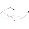 Kimikado Titanium Hitachi C4 | Occhiali da Vista Graduati | Prova Online | Titanio | Rettangolari | Oro | Adrialenti