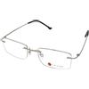 Kimikado Titanium Hitachi C5 | Occhiali da Vista Graduati | Prova Online | Titanio | Rettangolari | Argento | Adrialenti