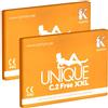 Kamyra Unique C.2 Free XXL, preservativi grandi senza lattice, 2 x 3 pezzi
