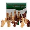 Aquamarine Games - Piezas de ajedrez Scacchi STAUTON 4 FSC100%, CP029A, Beige e Marrone Scuro, No-Value