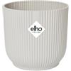 Elho Vibes Fold Round Wheels 35cm Vasi per Piante - Silky White | ∅ 34.9 x A 32.4 cm | Adatto per uso interno | Plastica riciclata al 100%