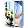 YUXING Cover Trasparente per Realme C71 4G - Custodia Protettiva Sottile in TPU Morbido Antiurto con Carino Motivo Disegno Cool (Panda)