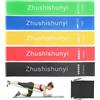 Zhushishunyi 5 Set Elastici Fitness Uomo Donna, Fasce Elastico Fitness con 5 Livelli di Resistenza, Set Elastici Palestra Uomo Donna, Fascia Elastica Elastico per Allenamento Pilates Stretching Yoga
