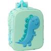 safta DINO 3D - Zaino per asilo 3D, adattabile al carrello, facile da pulire, ideale per bambini di diverse età, comodo e versatile, qualità e resistenza, 22 x 10 x 27 cm, verde menta, M, Casual