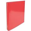 Exacompta - 519295E - 1 Raccoglitore Foderato in Cartoncino Lucido Plastificato Iderama - 4 Anelli Tondi 30 mm - Dorso 40 mm - F.to Esterno 26x32 cm per A4 - Colore Rosso