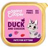 EDGARD & COOPER GATTO KITTEN PATE\' ANATRA E POLLO DA 85 GR 85G