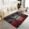 Loussiesd Tappeto da Basket 100 x 150 cm per Bambini e Ragazzi - Giochi da Salotto, Tappeto Decorativo per Interni Con Telaio Nero - Tappetino Con Palla per Amanti del Basket