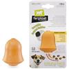 Ferplast Gioco Cane, Dispenser Crocchette Cani o Snack, in Gomma Naturale Durevole da Masticare, Aroma Pollo, Rimbalza, Lancio e Riporto, CRAZY BELL Giochi per Cane Piccolo, Arancio