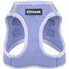 Best Pet Supplies Voyager - Pettorina step-in Air, in rete riflettente, non tira per cani e gatti, sicura con chiusura in, fibbia, doppi anelli a D, lavanda, S